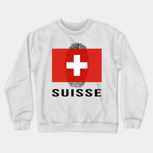 Switzerland Flag Soccer DNA Crewneck Sweatshirt